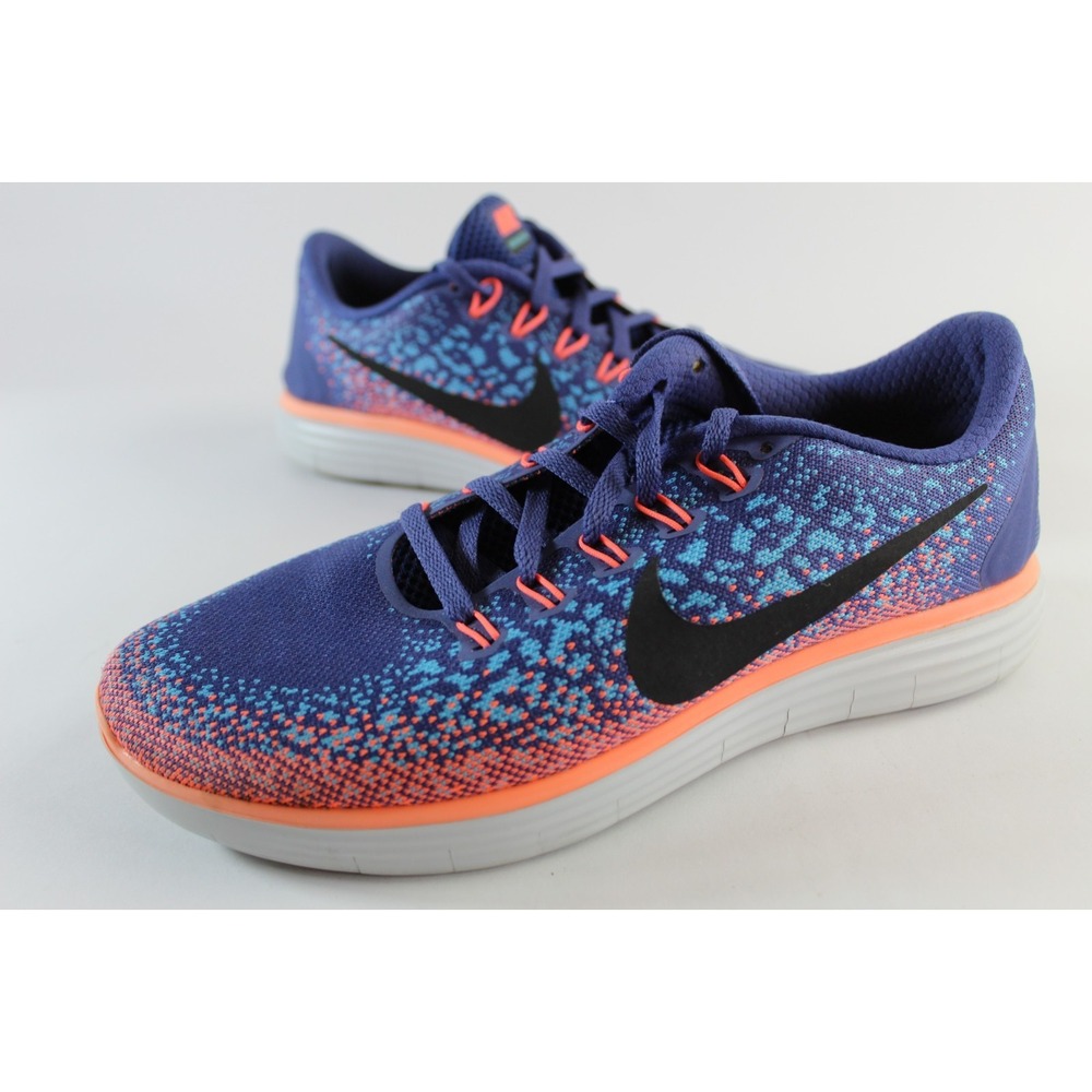 Nike Free Run Distance Womens Sz 9 Running Shoes Blue Purple Orange Trainers Gym - Picture 1 of 8
